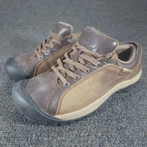 Keen Briggs Womens 9.5  Hiking Shoes Cascade Brown Leather Lace Up Walking - Picture 2 of 9